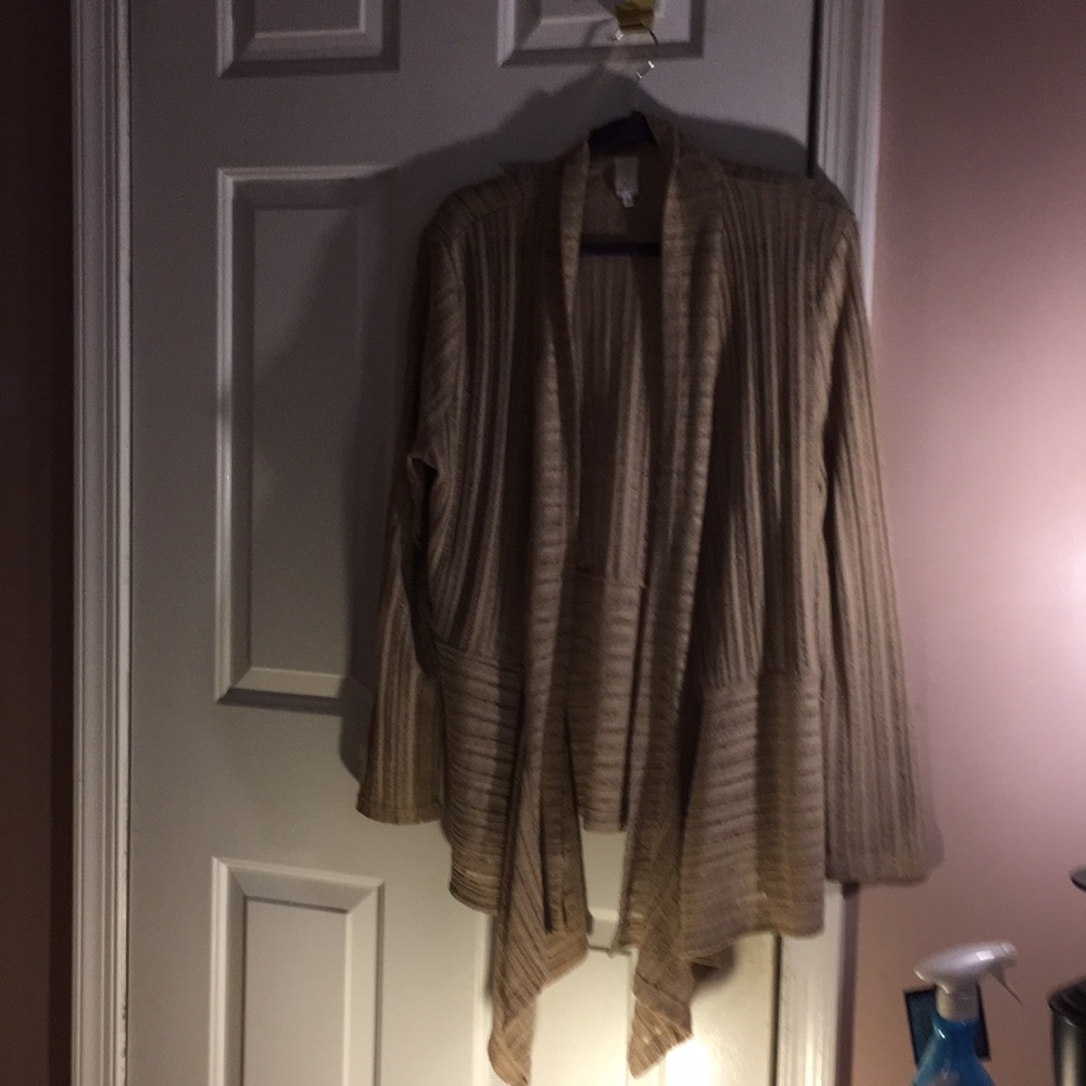 Stylish beige sweater great for layering